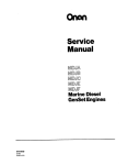 974-0750 Onan MDJA to MDJF Marine Diesel Engine Service Manual