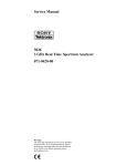 Service Manual 3026 3 GHz Real Time Spectrum