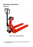 Thank you for using this pallet truck