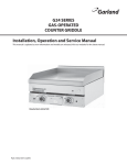 G24 SERIES GAS-OPERATED COUNTER GRIDDLE