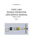 vent line nozzle operation and service manual