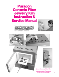 Paragon Ceramic Fiber Jewelry Kiln Instruction & Service Manual