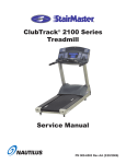 StairMaster 2100 Series Treadmill Service Manual