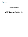ADP Manager Self Service