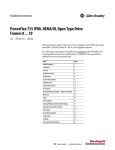 PowerFlex 755 IP00, NEMA/UL Open Type Drive Frames 8…10