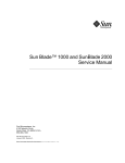 Sun Blade 1000 and Sun Blade 2000 Service Manual