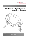 UltraLite Headlight Operation And Service Manual