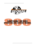 Global 800 Series Operation and Service Manual