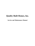 Manual - Quality Built Homes