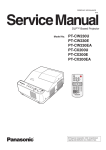 SERVICE MANUAL PT-CW230/PT-CX200