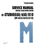 e-STUDIO550/650/810 Service Manual