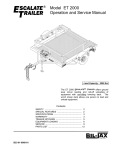 Model ET 2000 Operation and Service Manual - Bil-Jax