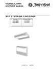 technical data & service manual split system air conditioner