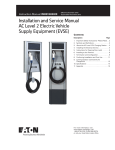 Installation and Service Manual AC Level 2 Electric Vehicle Supply