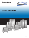 Service Manual ETL Blast Chiller Series
