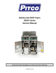 Solstice Gas ROV Fryers SSHLV Series Service Manual