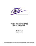 TC-200 Transfer Case Parts and Service Manual