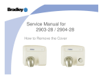 Service Manual for 2903-28 / 2904-28