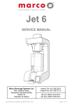 Jet 6 SERVICE MANUAL - Marco Beverage Systems