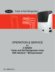 Carrier – Ops And Service For X Series Trailer & Rail Refrigeration