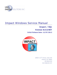 Impact Windows Service Manual