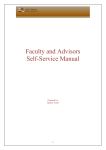 Faculty and Advisors Self