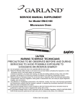 SERVICE MANUAL SUPPLEMENT for Model EM-C160