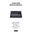 KORG D888 SERVICE MANUAL