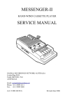 MESSENGER-II SERVICE MANUAL