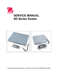 SERVICE MANUAL SD Series Scales