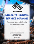 Lovin` Life Ministries Satellite Service Training Manual