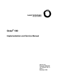 Octel® 100 Implementation and Service Manual