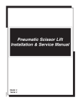 Pneumatic Scissor Lift Installation & Service Manual