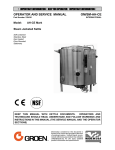 OPERATOR AND SERVICE MANUAL OM/SM-AH-CE