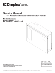 Service Manual - Electric Fireplaces