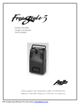 FreeStyle 5 Portable Oxygen Concentrator Service Manual