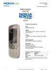 Nokia 6303i Classic Service Manual Level 1&2