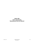 Model 996 Timer and Counter Operating and Service Manual