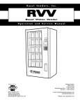 Royal Vendors, Inc. endors, Inc. Operation and Service Manual