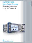 R&S®SMBV100A Vector Signal Generator Generating signals for