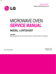 MICROWAVE OVEN SERVICE MANUAL