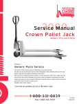 Service Manual Crown Pallet Jack