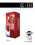 Operation and Service Manual - Refurbished Vending Machines