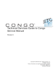 Technical Services Guide to Congo Service Manual