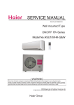 SERVICE MANUAL - Haier Ductless Air