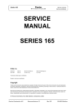 SERVICE MANUAL SERIES 165