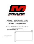 1450/3000/4000 Parts & Service Manual