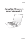 Manual do utilizador do computador portátil