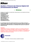 Atualizar o Firmware das Câmaras Digitais SLR (Armazenamento