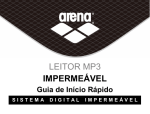 LEITOR MP3 IMPERMEÁVEL